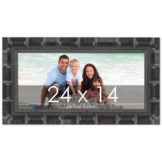 14x40 Frame Black Real Wood Picture Frame Width 0.75 Zambia - View #5