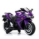preview thumbnail 12 of 56, 12V Ride-On Motorcycle with LED Wheels & Bluetooth Purple