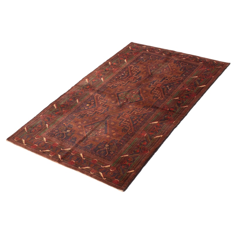 Teimani Brown Rug 3'10" x 6'7" - 3'10 x 6'7