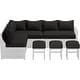 preview thumbnail 20 of 84, AECOJOY 7 Pieces Patio Furniture Set Outdoor Sectional Sofa Rattan Conversation Set