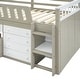 preview thumbnail 12 of 46, L-shaped Space-Saving Twin Loft and Twin Platform Bed Kids Bed with 7 Drawers and Full Guardrails,Ample Storage