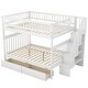 preview thumbnail 4 of 11, Merax Full over Full Bunk Bed with Two Drawers and Storage