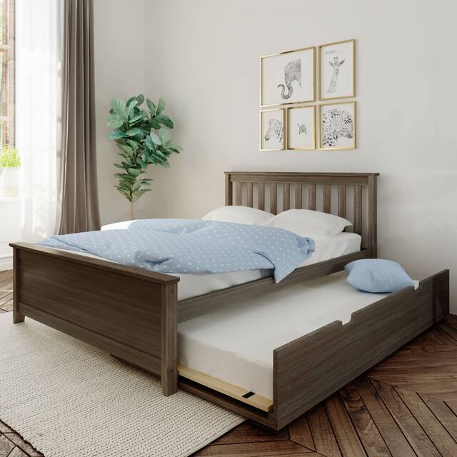 Max and Lily Full Bed with Trundle - Clay