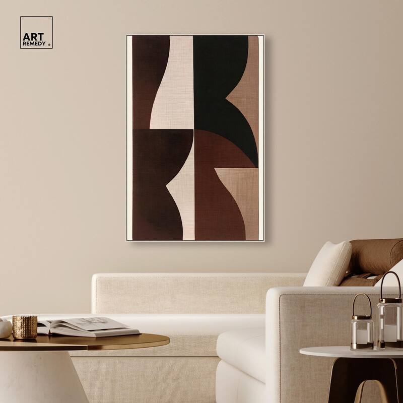 Quartet in Brown II Canvas by Art Remedy
