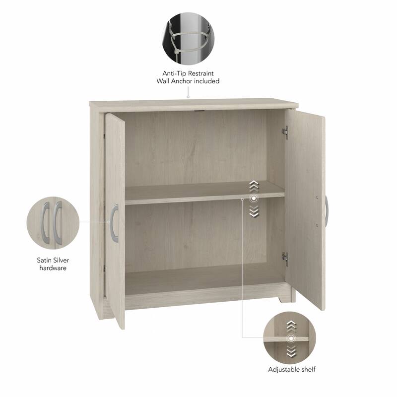 Bush Furniture Cabot Small Storage Cabinet with Doors