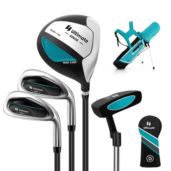 slide 2 of 30, Ultimate Kids Golf Practice Set Junior Complete Golf Club Set for Kids - See Details Blue
