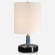 preview thumbnail 1 of 6, Uttermost Abyss Blue Table Lamp - 22.5" H X 12" W X 12" D