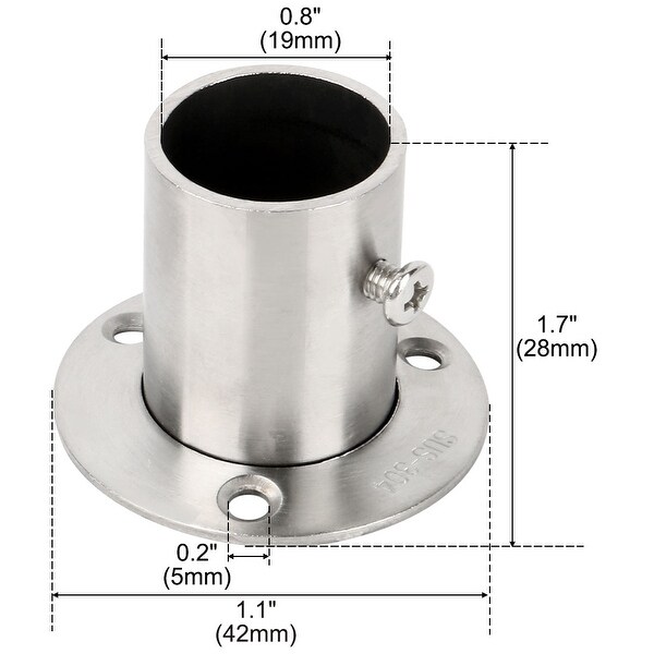 Closet rail holder discount