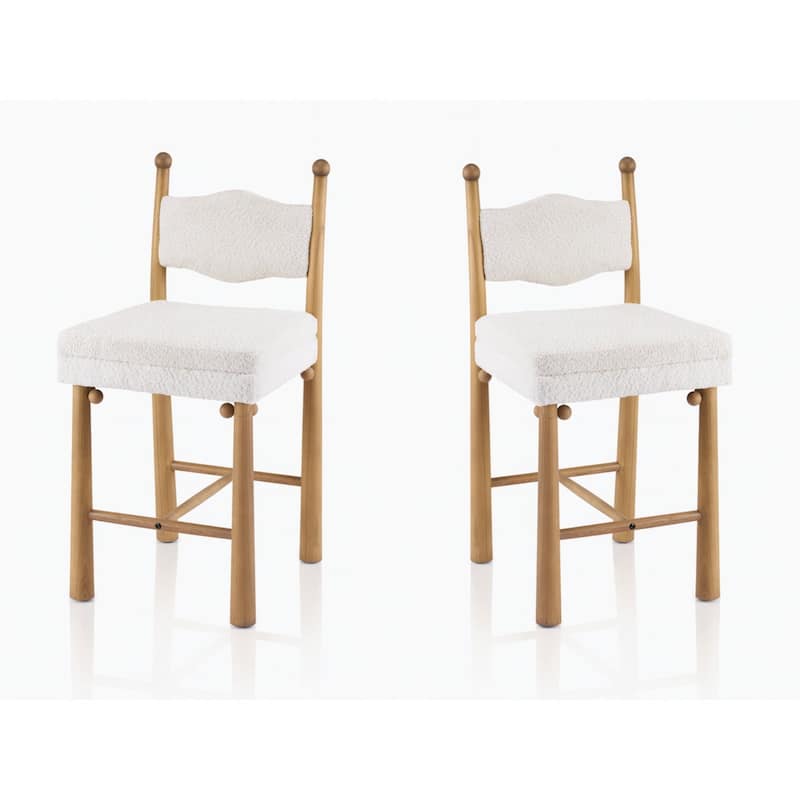 Bol Sant 2pc Counter Stool - White