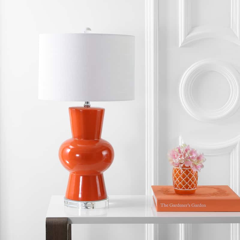 Baird 28.5" Ceramic LED Table Lamp, White by JONATHAN Y