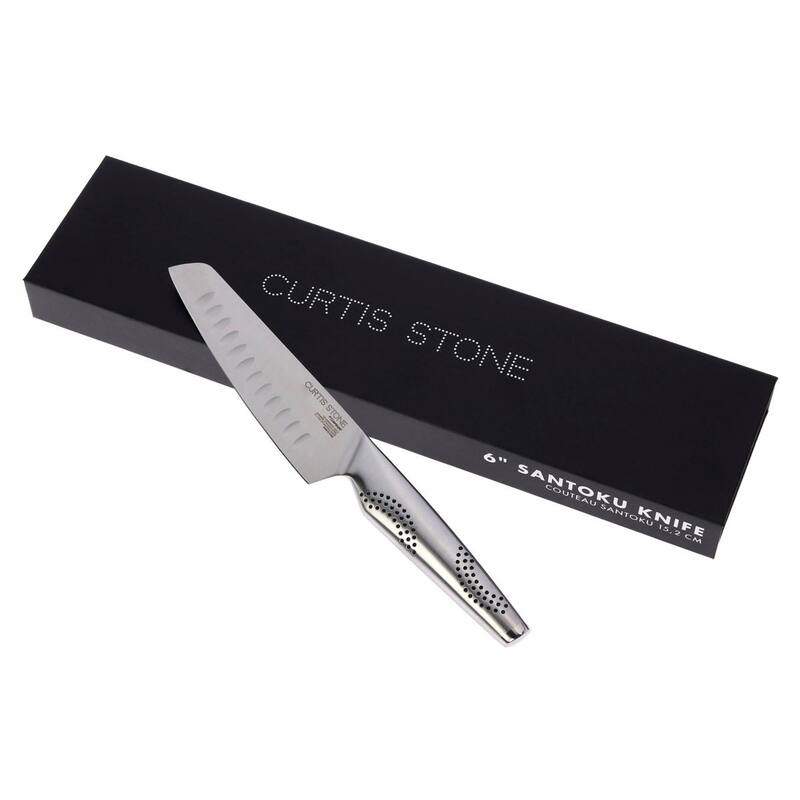 Curtis Stone 6in Japanese Steel Santoku Knife in Gift Box