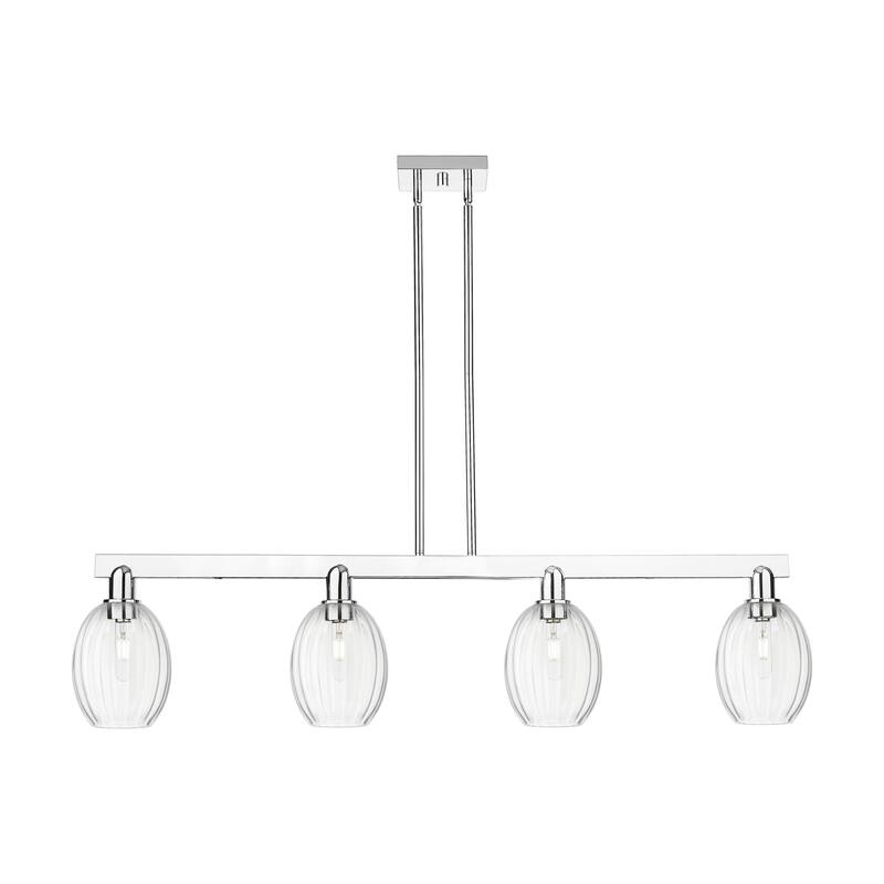 Innovations Lighting Urban Downtown - Preston - 4 Light 48" Bell Shade Stem Hung Island Light