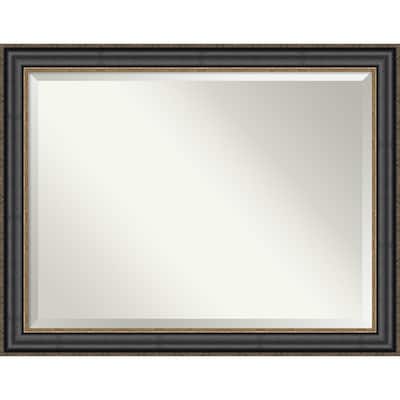 Beveled Bathroom Wall Mirror - Thomas Black Bronze Frame - Thomas Black Bronze