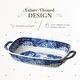 preview thumbnail 3 of 5, Spode Blue Italian Handled Serving Dish