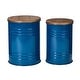 preview thumbnail 64 of 68, Glitzhome Industrial Farmhouse Round Storage Side Tables (Set of 2)