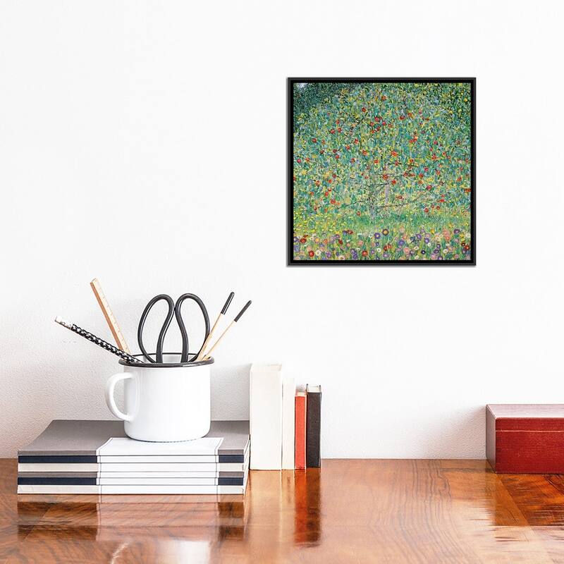 iCanvas "Apple Tree (Apfelbaum), 1912 " by Gustav Klimt Framed Canvas Print