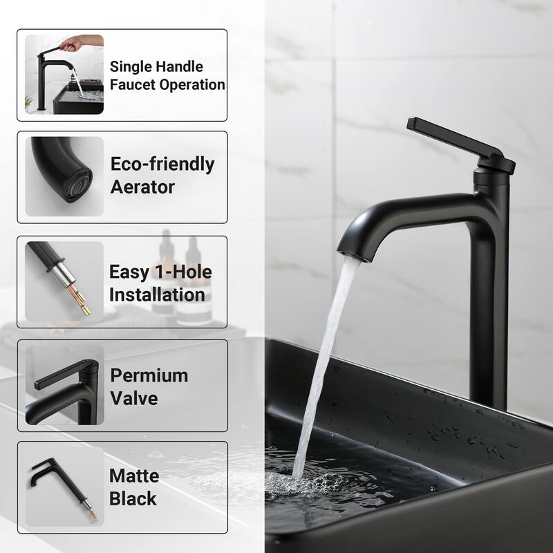 Handle Bathroom Faucet