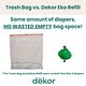 preview thumbnail 5 of 4, Dekor Eko Mini Diaper Pail Refills - 2 Pack