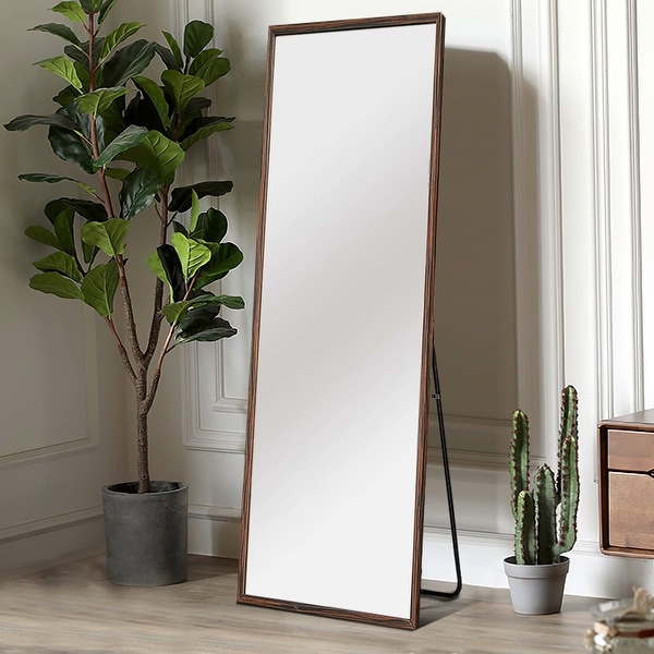NeutypeChic Solid Wood Full Length Floor Mirror with Standing - On Sale ...
