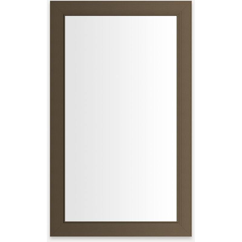 Robern D2C2440D4METM Main Line 23-1/4" x 39-3/8" Framed Single Door - Brushed Bronze - Bronze Finish