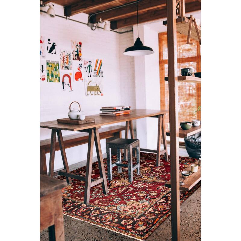 ECARPETGALLERY Hand-knotted Anadol Red Wool Rug - 5'3 x 6'8