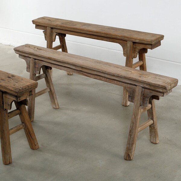 韓国 ファッション通販 Artissance Vintage Noodle Bench with Front Panel, Weathered スツール