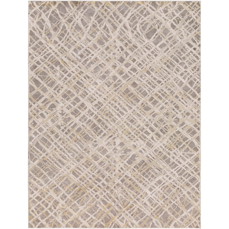 Livabliss Dalha Contemporary Grey/Khaki Area Rug