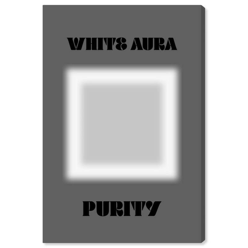 Wynwood Studio Canvas Spiritual and Religious White Aura Purity White and Modern & Contemporary Wall Art Canvas Print