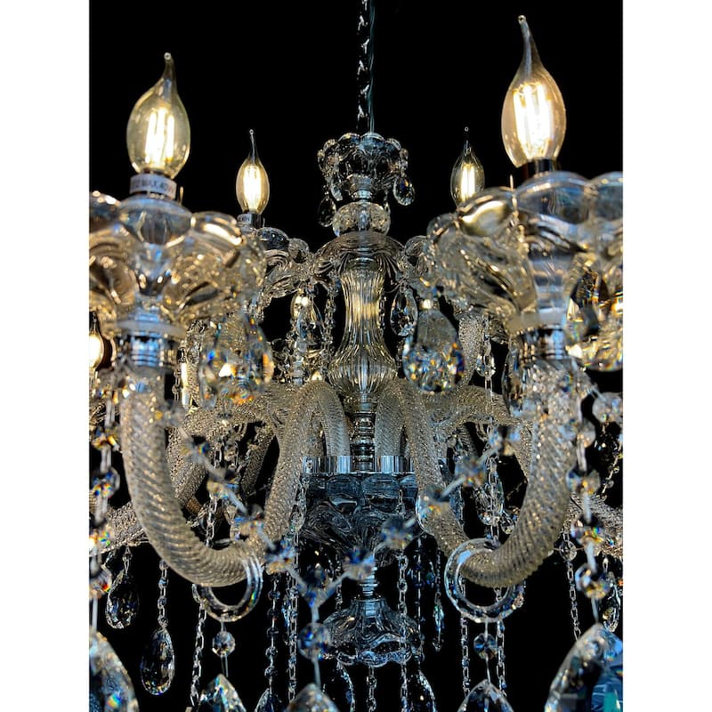 Crystal Chandelier 40" Wide 18-Lights