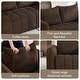 preview thumbnail 16 of 63, Cloud Sofa Corduroy Deep Seat Couch Oversized Compression Loveseat Sofa