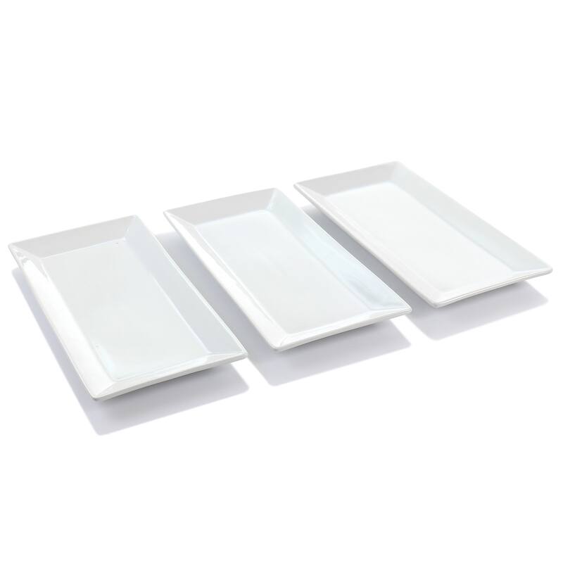 3 Level Rectangular Plate Serveware Set