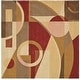 preview thumbnail 37 of 51, SAFAVIEH Rodeo Drive Necibe Hand-tufted Wool Retro Area Rug 6' x 6' Square - Beige/Multi