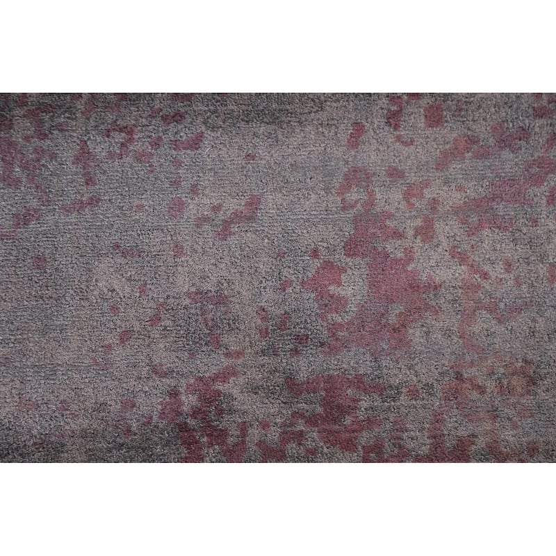 Modern Abstract Rug Handmade Bedroom Wool Carpet - 6'7"x 9'5"