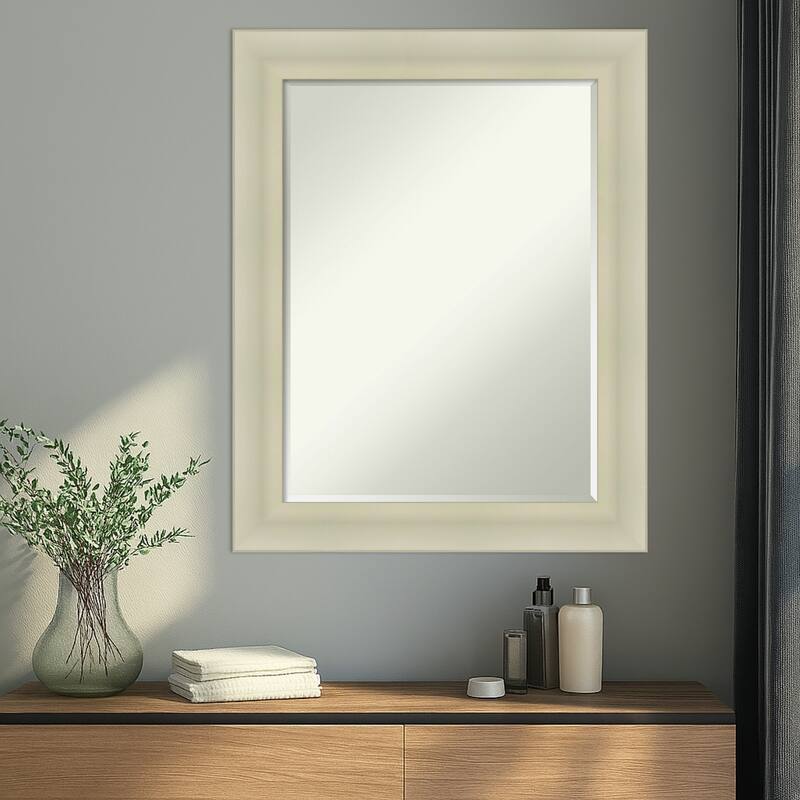 Oliver Half-Inch-Bevel Wood Framed Wall Mirror