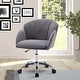 preview thumbnail 2 of 8, Modern Swivel Office Chair with Casters, Adjustable Lift Height, Grey