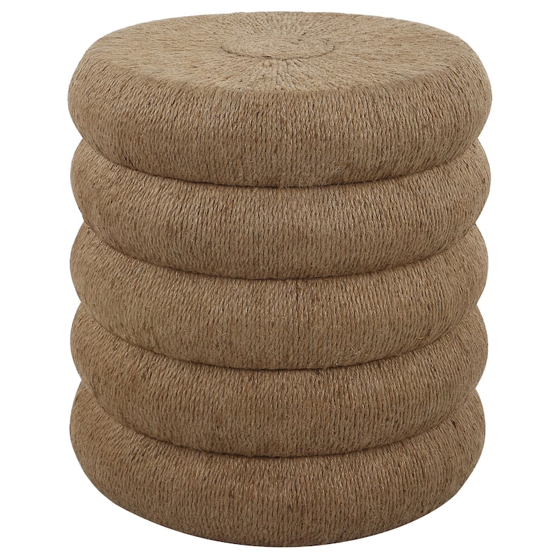 Capitan Braided Rope Side Table - 23.5" - Brown