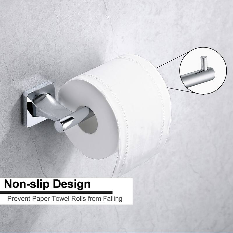 Wall Mounted Toilet Paper Holder Non-Slip Tissue Roll Holder