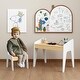 preview thumbnail 4 of 4, Nordic Modern Kids Table & Chair Set - Eco-Friendly MDF Wood, Multi-Use Learning/Play/Dining, Easy Assembly Child-Safe Design