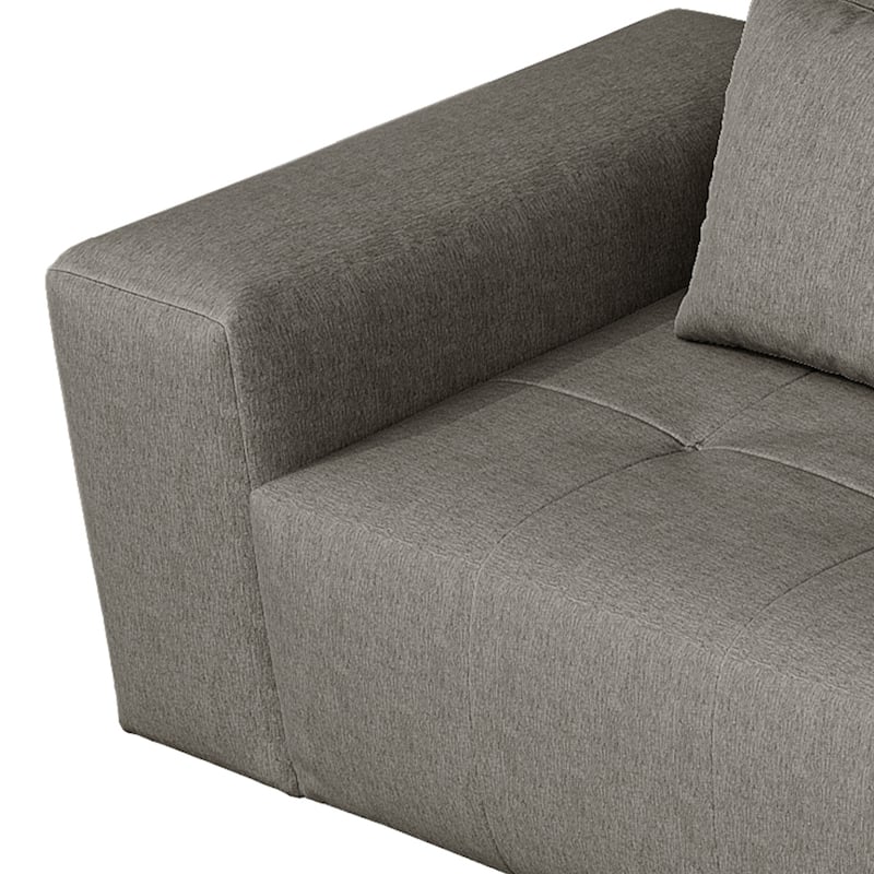 Outdoor No Assembly Patio Sofa with Chaise