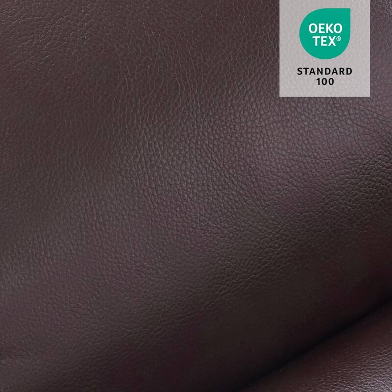 MCombo Medium Dual Motor Power Lift Recliner Chair Infinite Position, Massage and Heat, Extended Footrest, Faux Leather 7890