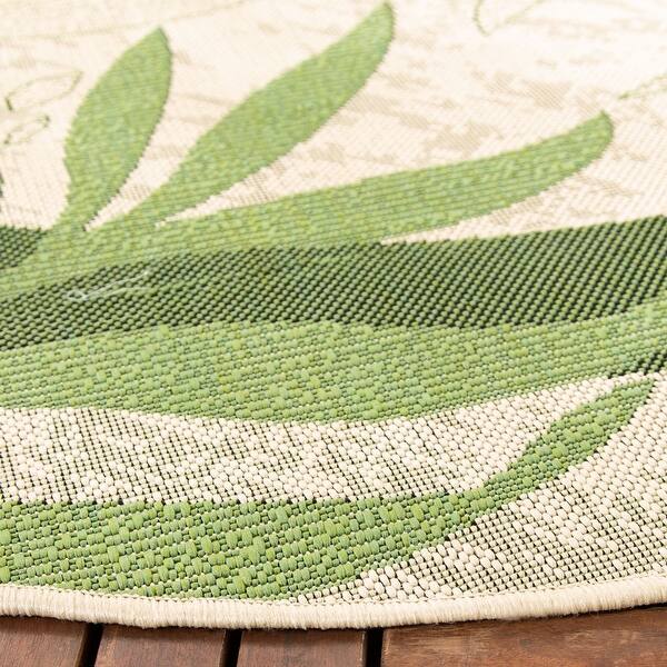 Safavieh Courtyard Rhonda Botanical Indoor Outdoor Patio Backyard Rug Overstock 6551577