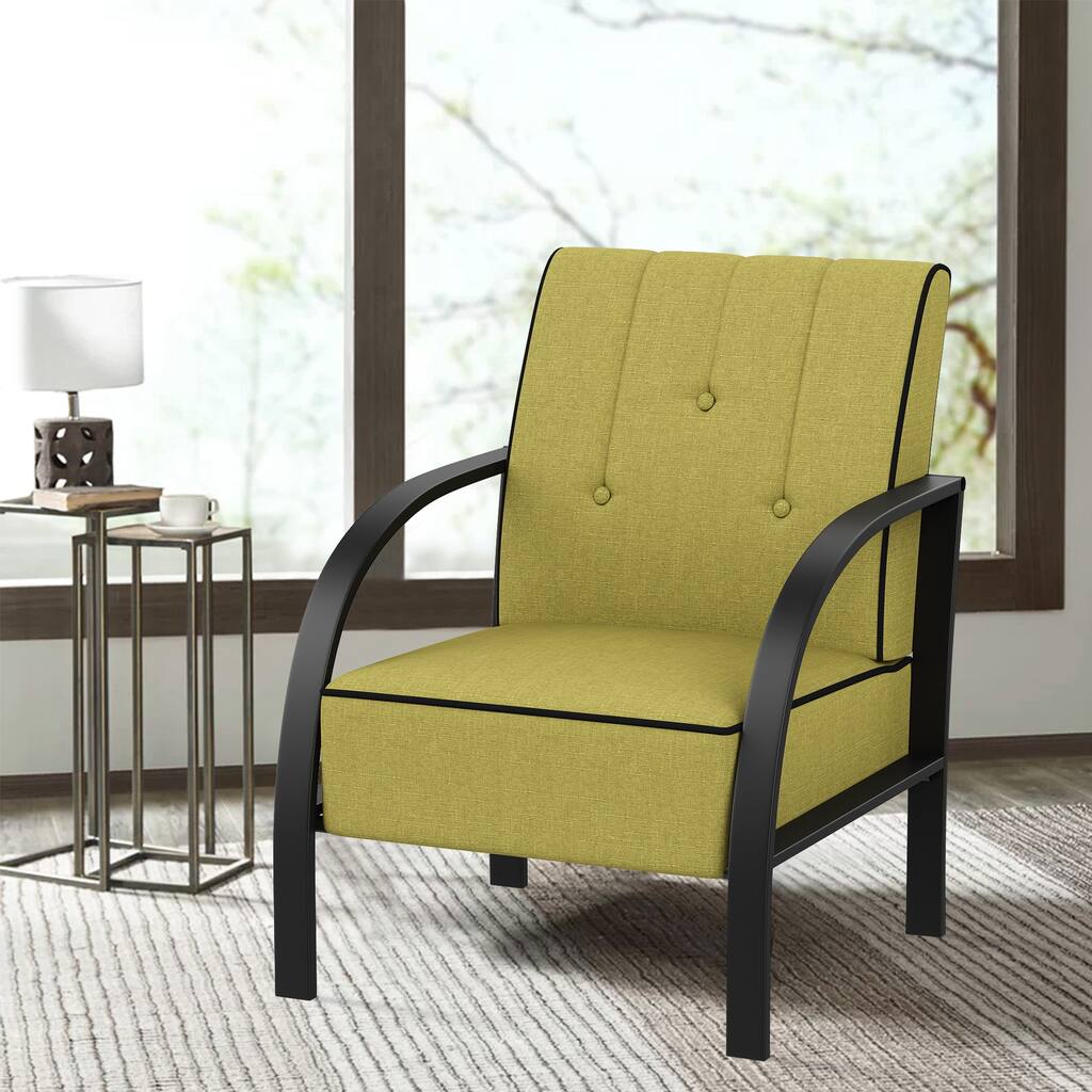 Accent Chairs for living room,Upholstered Modern Sofa Side Chairs Comfy Reading Chair for Living Room