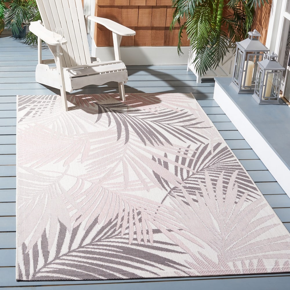 SAFAVIEH Courtyard Mitsuki Indoor/ Outdoor Waterproof Patio Backyard Rug