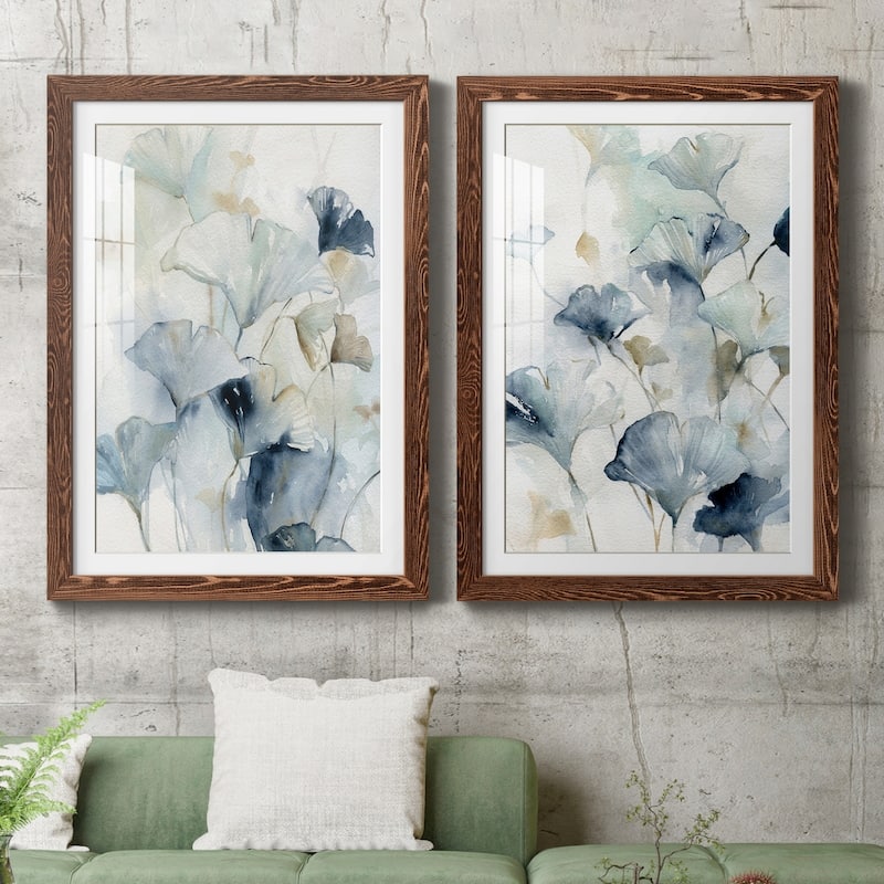Indigo Ginkgo I-Premium Framed Print - Ready to Hang