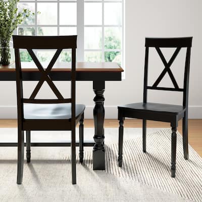 Bush Furniture Sterling Cross Back Dining Chairs - Set of 2