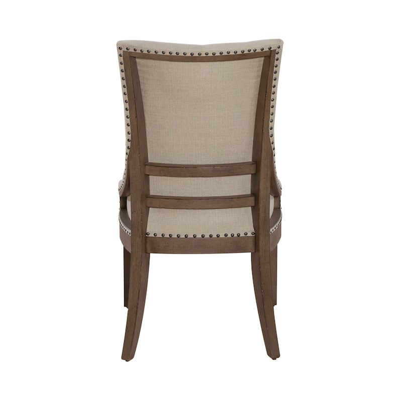 Americana Farmhouse Dusty Taupe Pedestal Table Set with Dining Chairs Options