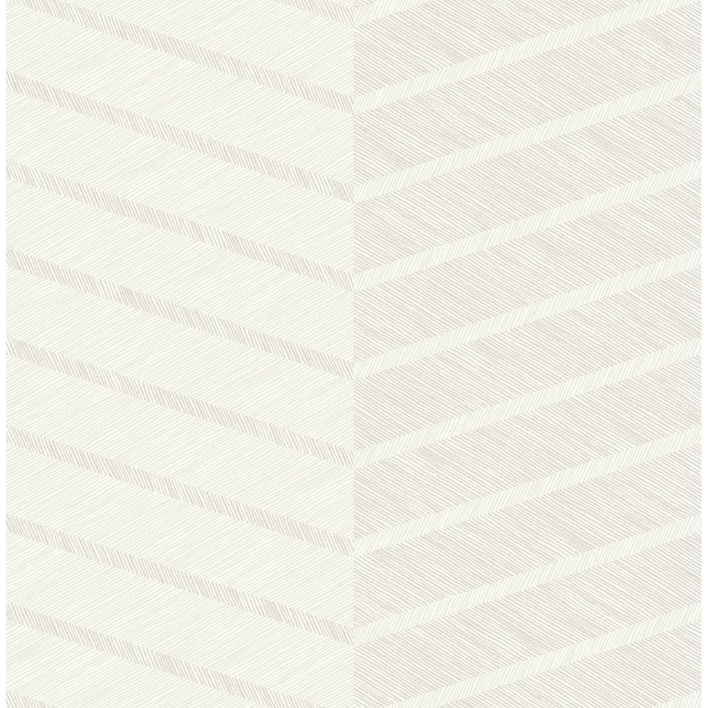 Scott Living Aspen White Chevron Wallpaper