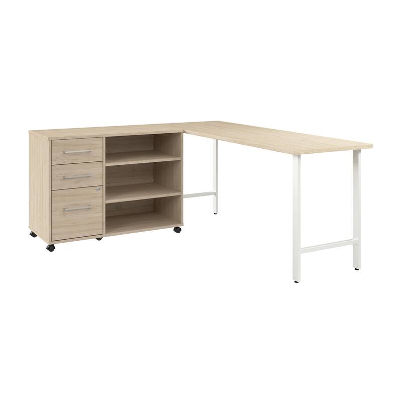Bush Business Furniture Hustle 72W x 24D Computer Desk with Storage