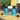 Tropical Pineapple 3-in-1 Blue Glass Outdoor Torches - Set of 2