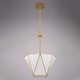 preview thumbnail 10 of 10, Burnett 3-Light Brass Mid-Century Modern Pendant, White Glass Shade, Adj Height Ceiling Chandelier Dining Room Fixture